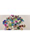 10x14 (1.4 Cm) Drop Case Planted Glass Stone Mixed Colors 20 Pieces - 2