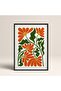 Black Wooden Framed Painting Framed Poster Artistic Modern Wall Decor (Flower226-Black-40X60)