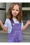 Girl's Embroidery Detailed Gabardine Salopet - 3