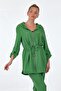 Green Hooded Women's Cap -23107504 - 3