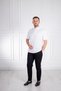 Interview Polo Neck 100% Cotton Textured White T-shirt