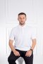 Interview Polo Neck 100% Cotton Textured White T-shirt - 2