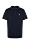 Lacivert Regular/Normal Kesim %100 Pamuklu Çapa Nakışlı Polo Yaka T-shirt TMNSS23PO00031 - 7