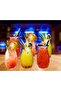 Cambu Pineapple 6 Pieces 420 ml Cocktail Glass Soft Drink Glass Set, Glass 6-Piece Straw Transparent Fma811128 - 4