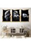 Gold Mirrored Plexi Framed Eagle Triple Mdf Table Set - 2