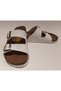 Anatomical Sole Adjustable Double Buckle Birken Model White Women's Slippers - 5