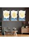 Silver Mirrored Plexiglass Framed Allah and Hz Muhammad Word Religious Triple Mdf Painting Set