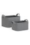 Set of 2 Textured Closet Laundry Children's Room Toy Organizer Folding Storage Basket Organizer - 2