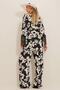 Women's Vanilla Black Tassel Detailed Kimono Jacket Set ALC-X10442 - 6