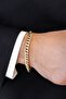 Gurmet Classic Tarnishable Gold Men's Steel Bracelet - 4