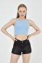 Halter Yaka Fitilli Crop Atlet - 2
