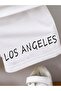 Los Angeles Printed Summer Hooded T-shirt Shorts Kids Set - 3