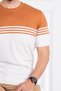 İnterview Wrap O Neck 100% Cotton Brick Color Fine Knitwear T-Shirt - 7