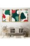 Gold Mirrored Plexi Framed Color Triple Mdf Table Set - 2