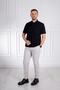 İnterview Sarar Polo Neck 100% Cotton Black T-Shirt