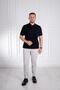 İnterview Sarar Polo Neck 100% Cotton Black T-Shirt - 3