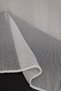 Single Wing Plain Steel Pattern Double Breasted Tulle Curtain with Leaded Skirts and 1-2 Pleats - 4
