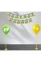 Single Leg Yellow Green Balloon Stand Safari Themed Balloon Stand and Banner Set of 2