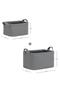 Set of 2 Textured Closet Laundry Children's Room Toy Organizer Folding Storage Basket Organizer - 3