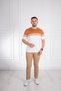 İnterview Wrap O Neck 100% Cotton Brick Color Fine Knitwear T-Shirt - 3