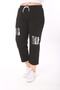 Women's Sweatpants Capri Length Sequined - 2
