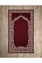 سجادة صلاة منقوشة بالزهور الحمراء 70x120 - 3