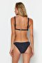 Lacivert Üçgen Kaplı Regular Normal Bel Bikini Takımı TBESS23BT00080 - 6