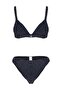 Lacivert Üçgen Kaplı Regular Normal Bel Bikini Takımı TBESS23BT00080 - 7
