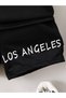 Los Angeles Printed Summer Hooded T-shirt Shorts Kids Set - 3