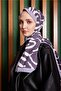 Women's Medina Silk Shawl Gray Coated - 3