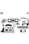 Meriç ®   Iveco Eurobus Front Torpedo Coating Gloss Black 27 Pieces 2006-2012