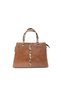 Tan Color Anaconda Patterned New Season Women's Bag with Plenty of Compartments, Can Be Used in Hands and with Shoulder Strap - 3
