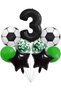 Football Concept 3 Year Old Balloon Set Match Concept Birthday Set Age Balloon Set