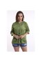 Women's Bohemian Cotton Hooded Shirt Jacket - 3