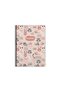 STRIPED 16x22 CM 80 SHEETS CARTON COVER WIRE NOTEBOOK 60 GRAM WHITE PAGE ANIMAL FRİENDS
