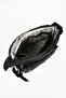Women's 8 Compartment Crinkle Cross Shoulder Strap Bag & Casual Black Bag - 3