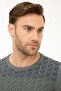 Men's Grey Melange Slim Fit Knitwear Sweater G021GL0TK.000867335 - 2