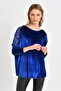 Shoulder Detailed Velvet Blouse Parliament BDM2510