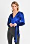 Velvet Wrap Blouse Parliament BDE2509 - 2