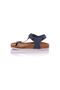Genuine Leather Dark Blue Women's Sandals - 2