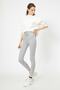 Women's Gray Plain Tights 0YAL48499OK - 2