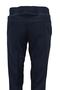 Men's Navy Blue Pipe Leg Classic Cut Fabric Trousers - 5