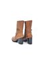 Women's Tan Buckle Genuine Leather Boots505008034-1 - 6