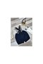 Teddy bear concept Navy blue tan baby boy shorts salopet 1 year old birthday outfit - 3