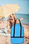 Beach Bag and Mesh Beach Bag Set of 2 Travel Bag Thermal Insulated Large Size - 4