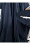 Natural Plain Black Skirt Dress Shalwar Double Width (150 CM) Viscose Fabric - 3