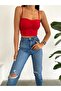 Women's Red Strappy Sandy Crop Blouse - 3