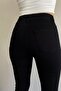 Power Black High Waist Lycra Women's Flared Jeans - Deldnm - 2
