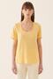 Billys Regular Fit U Neck Standard Size Yellow Color Women's T-Shirt - 2