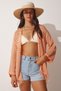 Women's Kitten Mouth Seasonal Curved Tassel Knit Cardigan - 3
